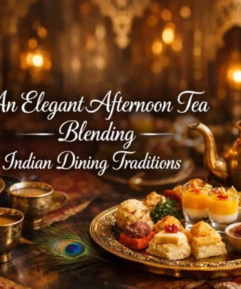 An Elegant Afternoon Tea Blending Indian Dining Traditions