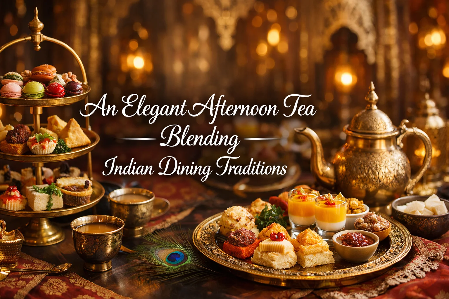 An Elegant Afternoon Tea Blending Indian Dining Traditions