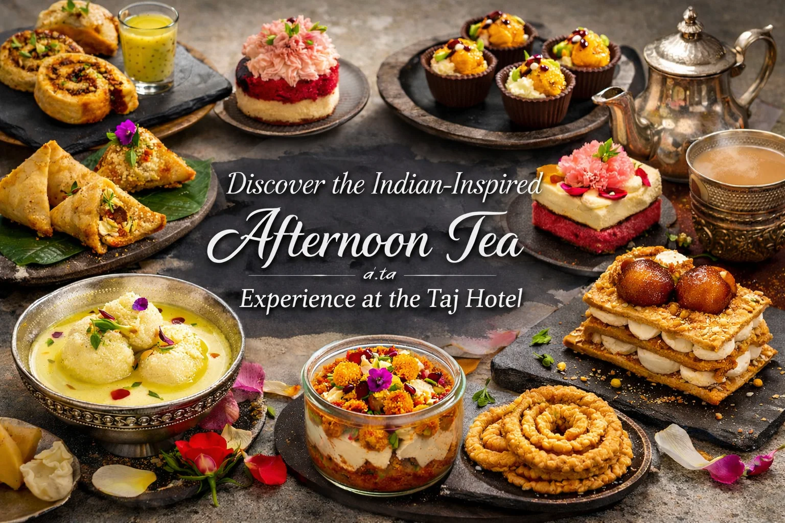 Indian inspired afternoon tea at Taj Hotel