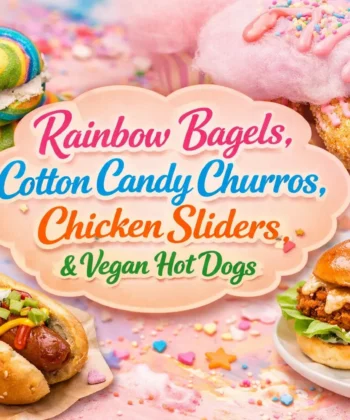 Knot Churros Rainbow Bagels