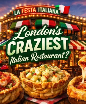 London’s Italian restaurant at twilight
