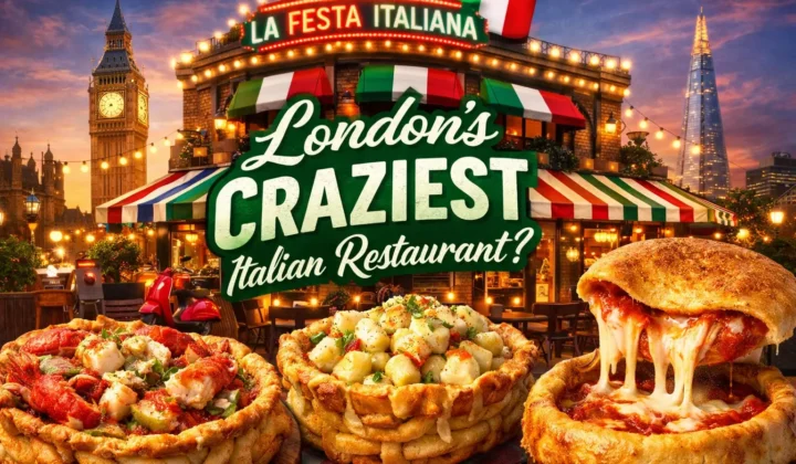 London’s Italian restaurant at twilight