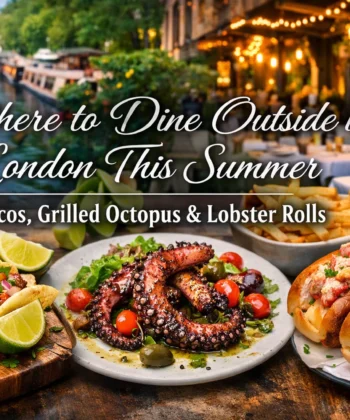 Outdoor dining on London's canals