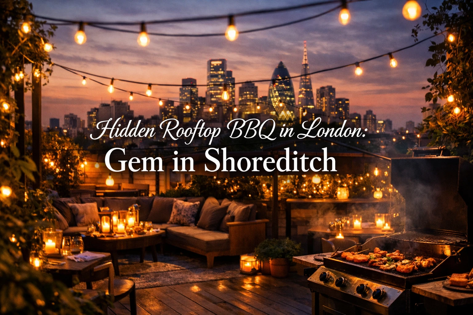Hidden rooftop bbq in londongem in shoreditch