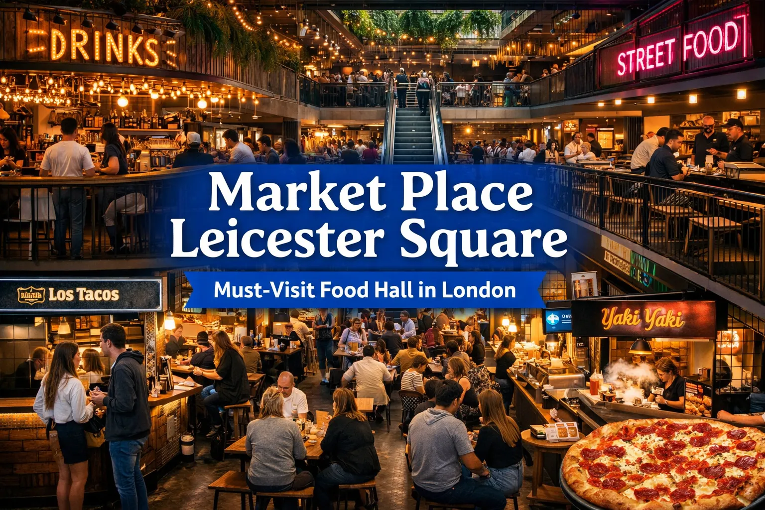 A digital photograph showcases market place leices