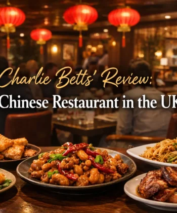 A photograph for a blog review features charlie be