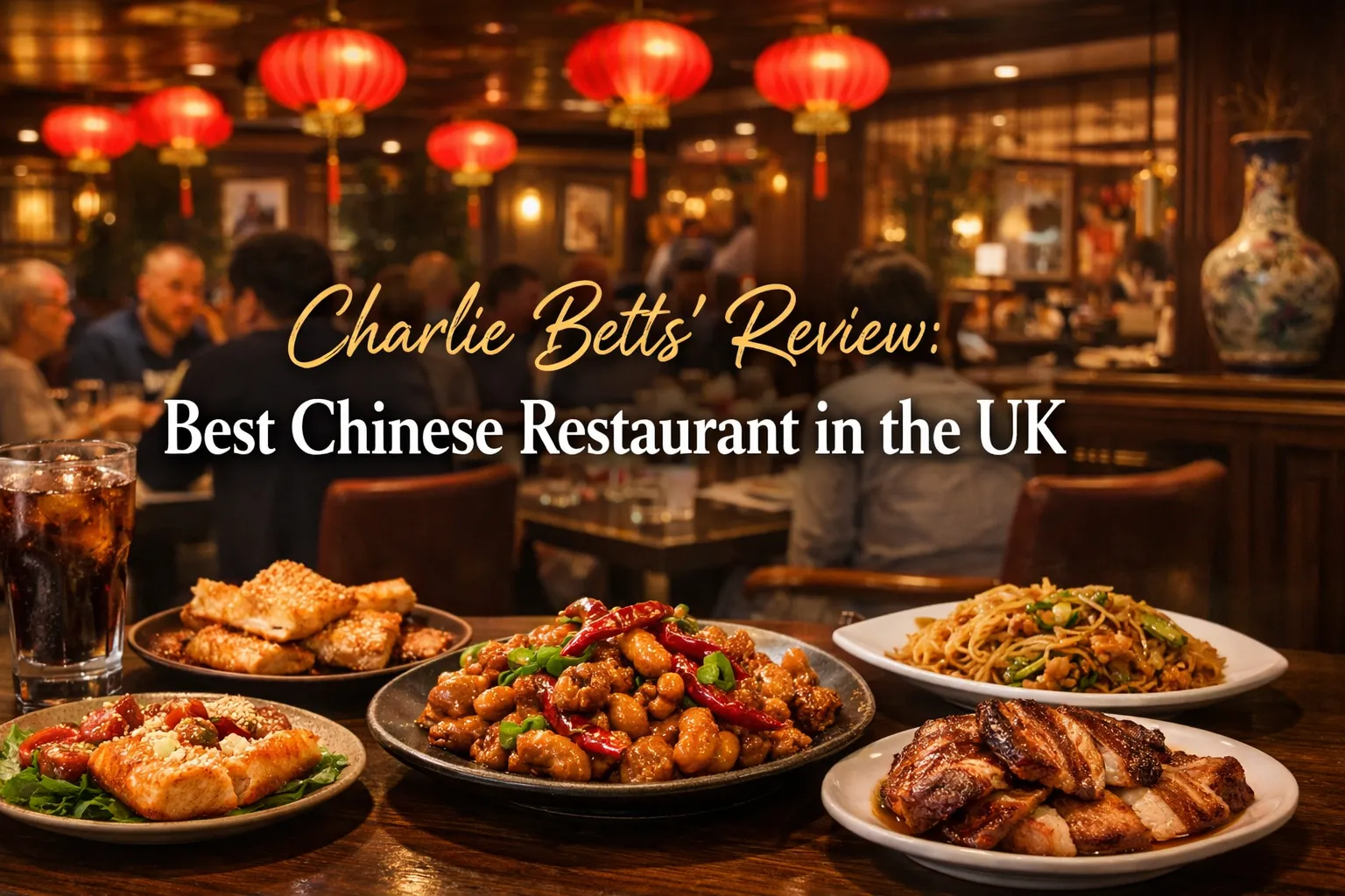 A photograph for a blog review features charlie be