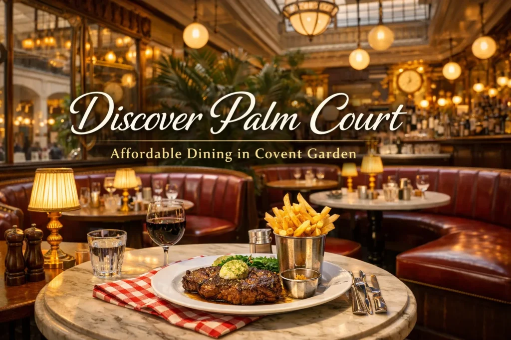 image of Affordable steak frites palm court covent garden resturent