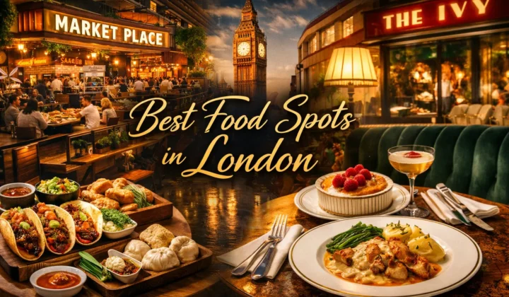 Best food spots london market place the ivy