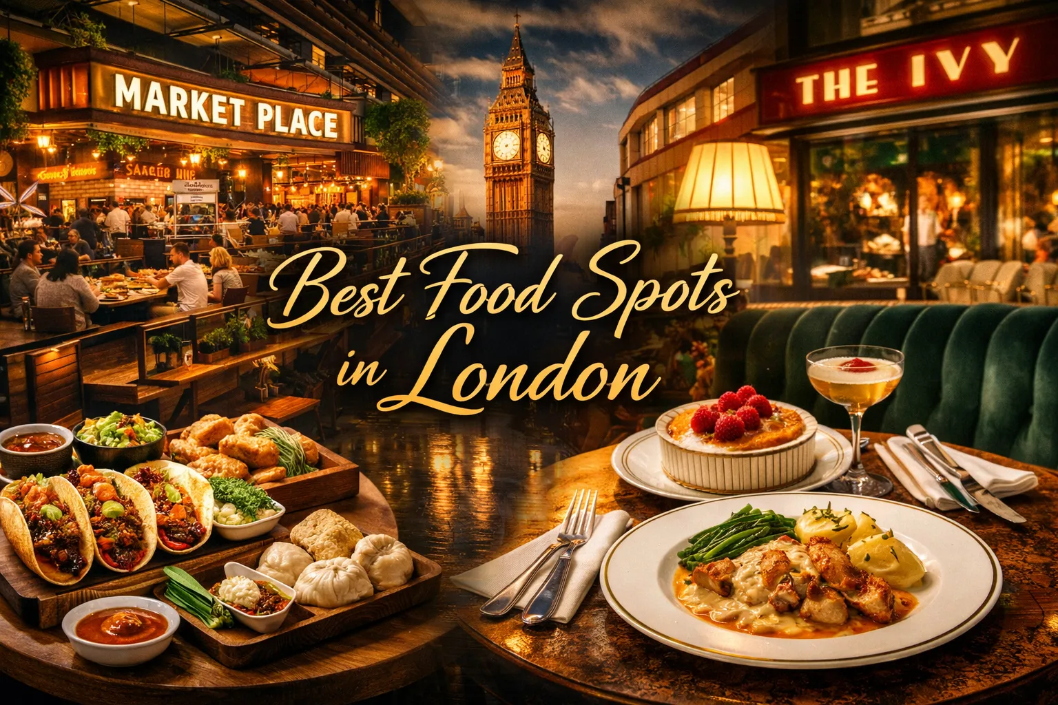Best food spots london market place the ivy