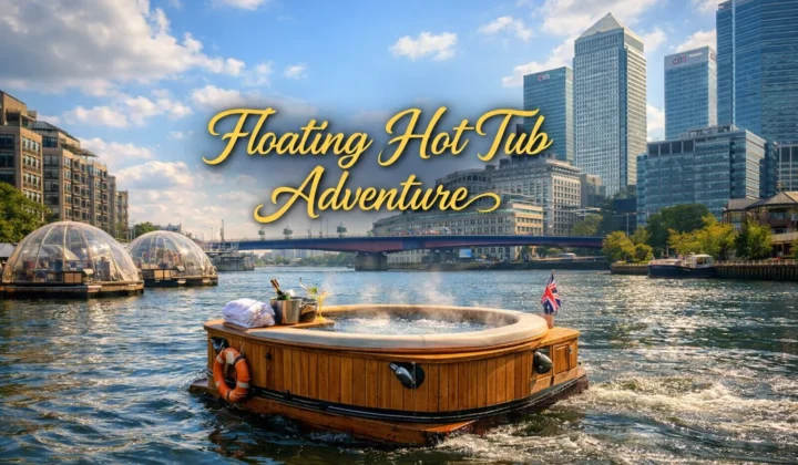 Floating hot tub bath