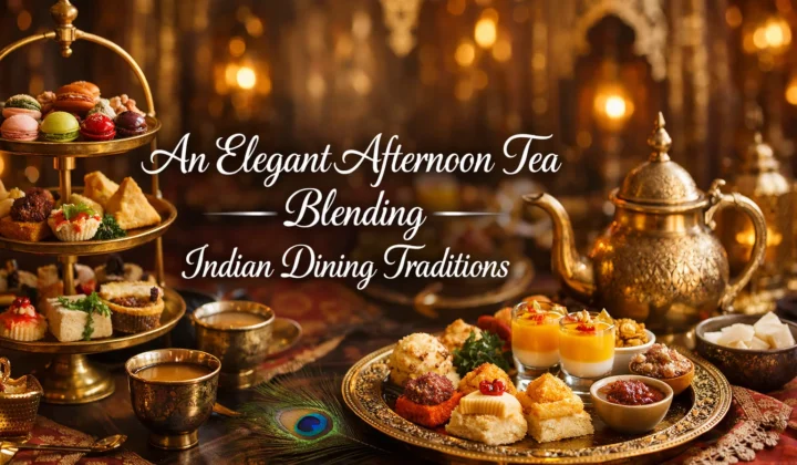 An Elegant Afternoon Tea Blending Indian Dining Traditions