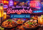 Neon delights at Speedboat Bar