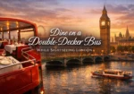 Dine on a double decker bus while sightseeing london