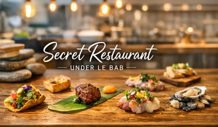 Secret restaurant under le bab