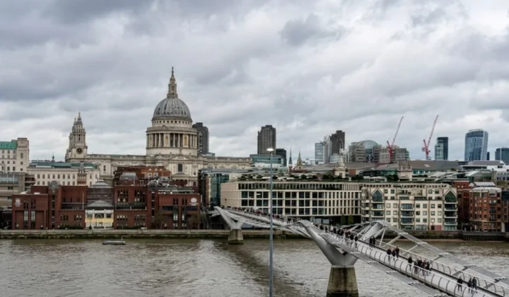 Millennium bridge london view